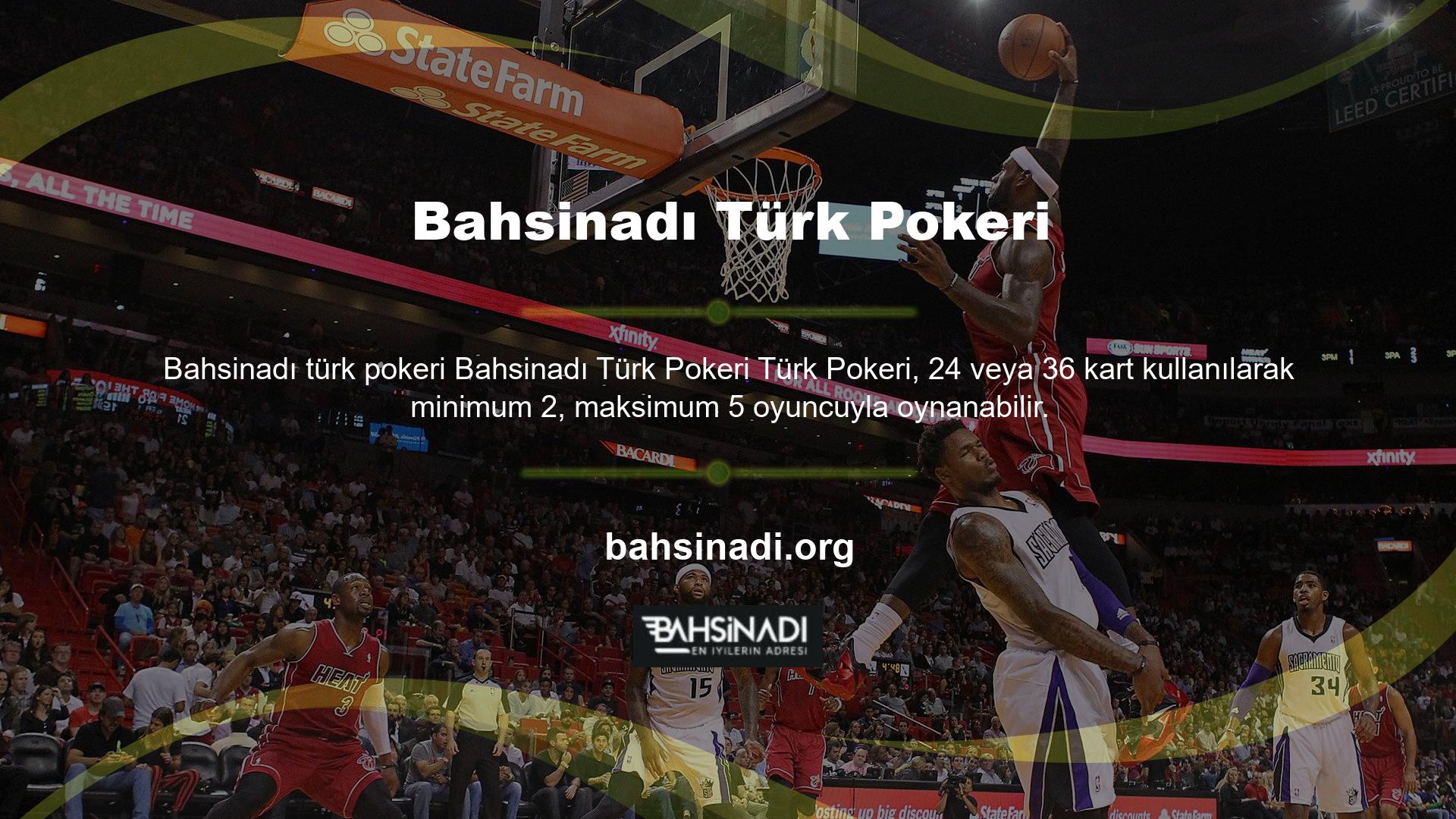 Türk Pokeri, oyunculara kapalı olarak beş kart dağıtılmasıyla başlar ve ilk tur, dağıtıcının kartları saat yönünde dağıttığı ve oyuncuların ilerlemelerine bağlı olarak rakip çağırdığı veya eklediği ilk turla başlar