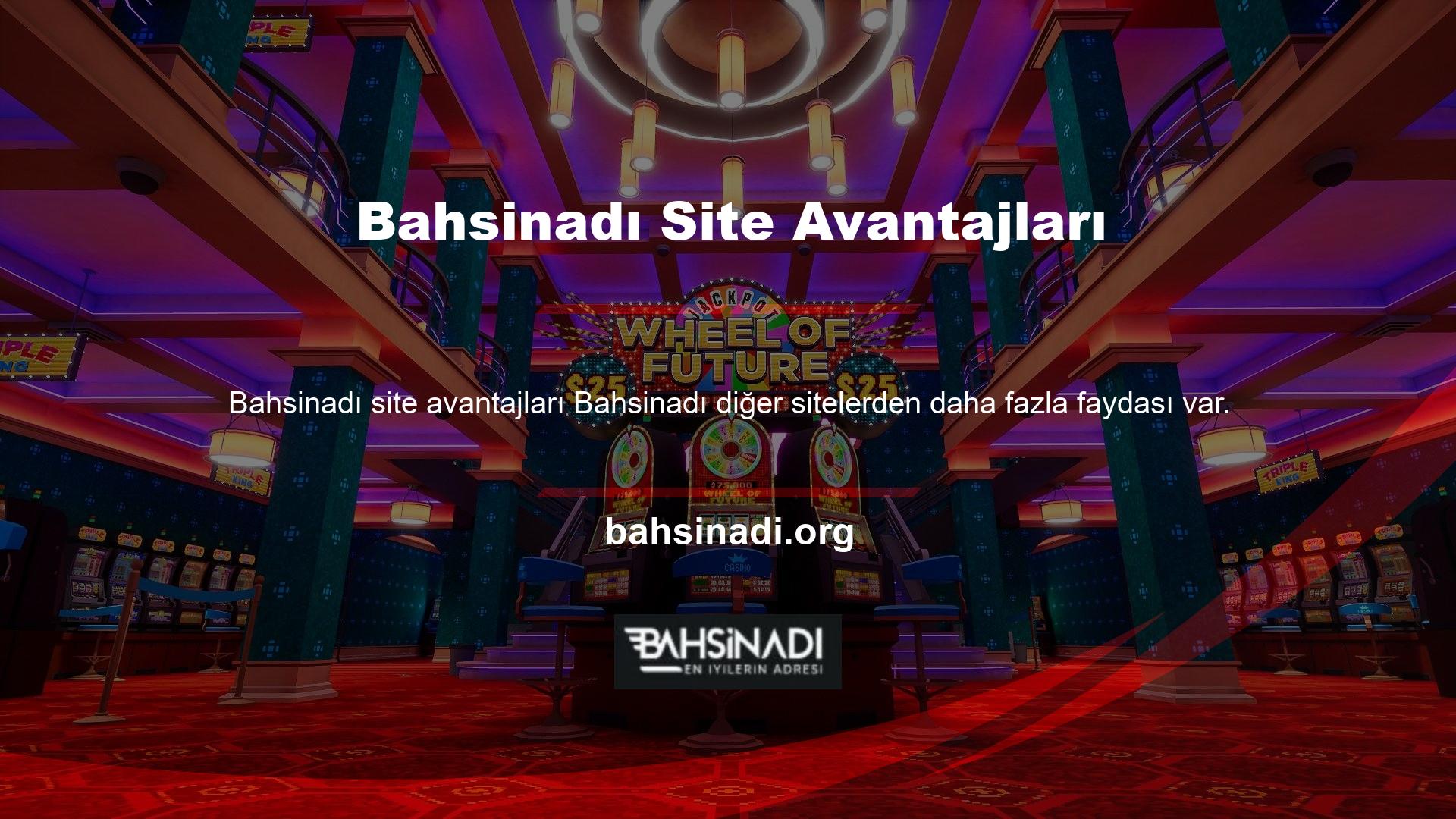 Şirketin müşterilerine spor bahis hizmetleri sunan bir spor bahis departmanı bulunmaktadır
